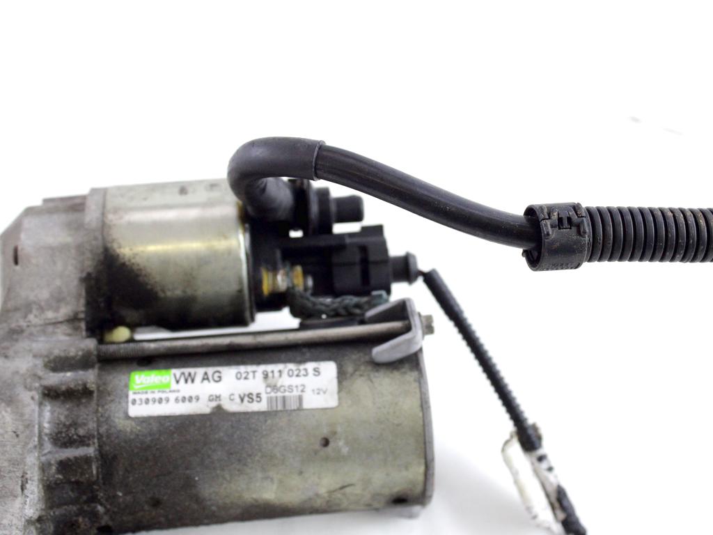 02T911023S MOTORINO AVVIAMENTO SKODA ROOMSTER 1.4 B 63KW 5M 5P (2009) RICAMBIO USATO
