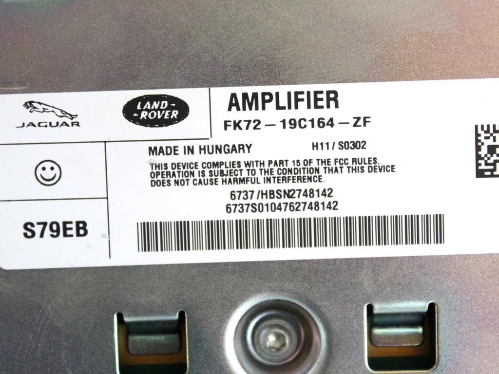 FK72-19C164-ZF AMPLIFICATORE AUDIO LAND ROVER DISCOVERY SPORT L550 2.0 D 4X4 132KW AUT 5P (2017) RICAMBIO USATO 