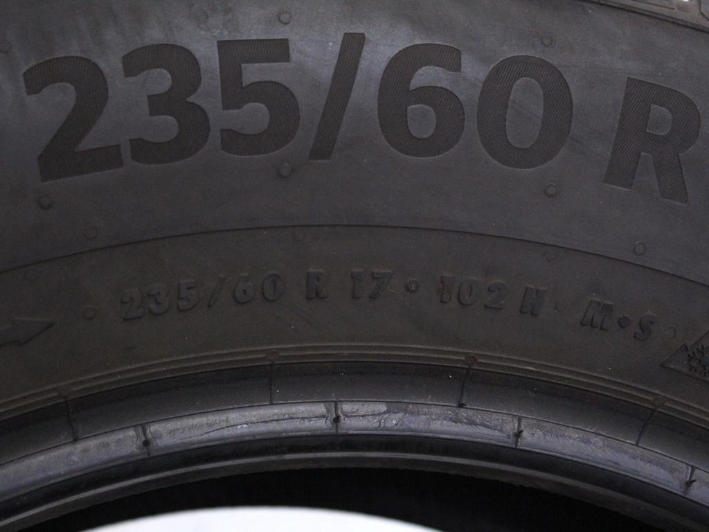 235/60 R17 102H CONTINENTAL ALLSEASONCONTACT 7.89MM 7.55MM A3521 PNEUMATICI QUATTRO STAGIONI M+S (QUANTITA' 2 GOMME)