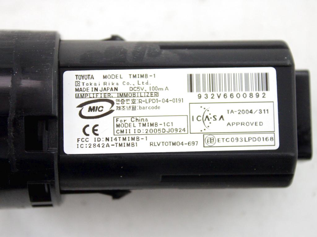 89611-30020 COMANDO INTERRUTTORE ACCENSIONE SPEGNIMENTO START AND STOP ENGINE LEXUS IS II E2 220D 2.2D 130KW 6M 5P (2006) RICAMBIO USATO