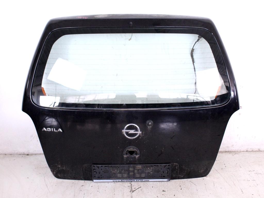 93175699 PORTELLONE COFANO POSTERIORE BAULE OPEL AGILA A 1.0 B 44KW 5M 5P (2006) RICAMBIO USATO