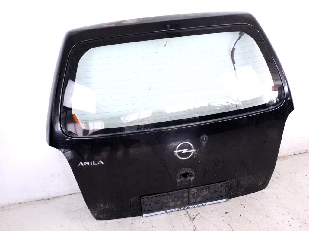 93175699 PORTELLONE COFANO POSTERIORE BAULE OPEL AGILA A 1.0 B 44KW 5M 5P (2006) RICAMBIO USATO