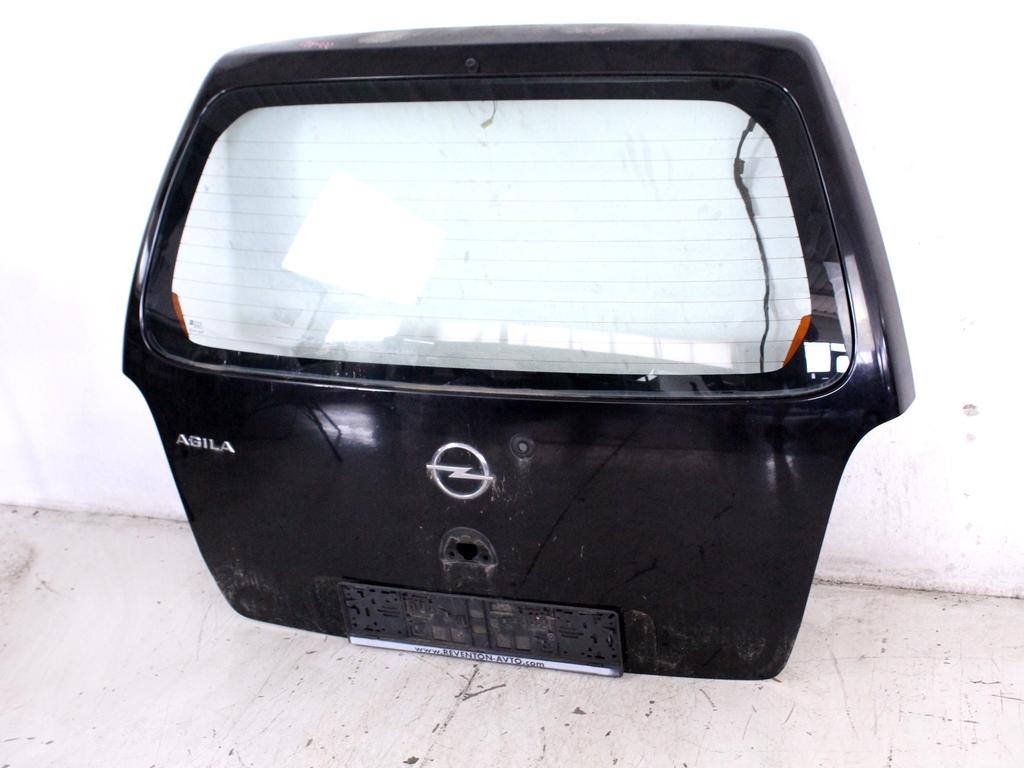 93175699 PORTELLONE COFANO POSTERIORE BAULE OPEL AGILA A 1.0 B 44KW 5M 5P (2006) RICAMBIO USATO