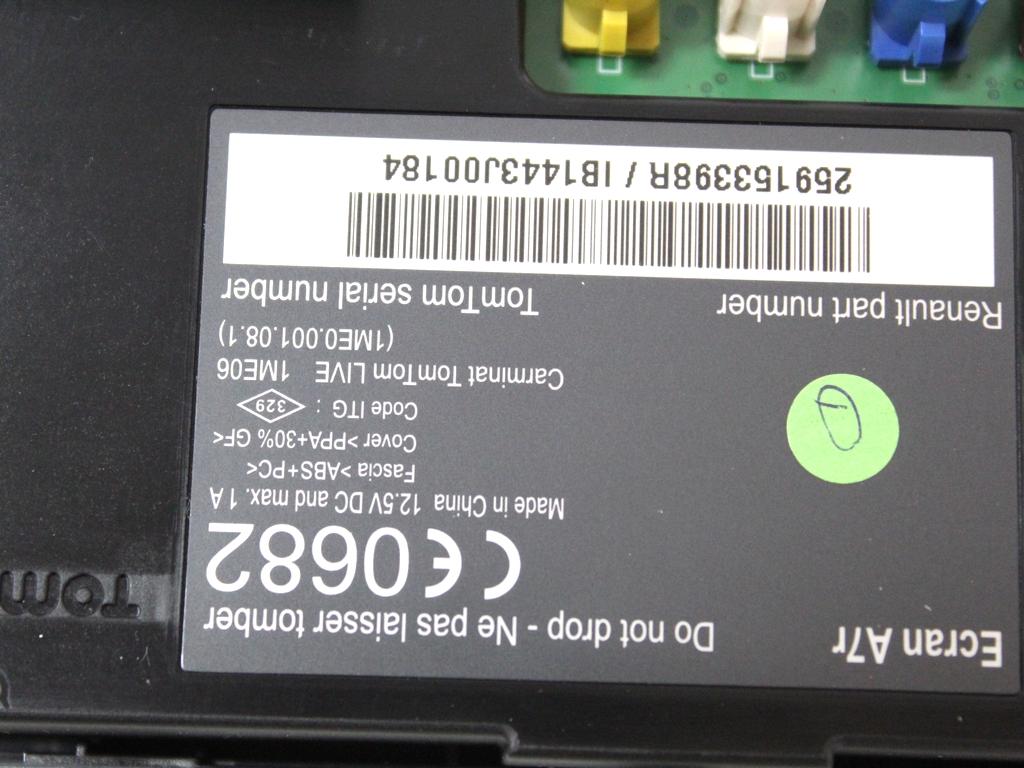 259153398R DISPLAY SISTEMA DI NAVIGAZIONE SATELLITARE RENAULT GRAND SCENIC 1.5 D 81KW 6M 5P (2014) RICAMBIO USATO