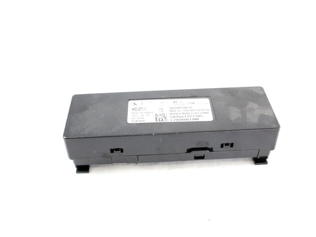 9801862580 CENTRALINA MODULO TELEFONO BLUETOOTH PEUGEOT 508 SW 2.0 D 103KW 6M 5P (2012) RICAMBIO USATO