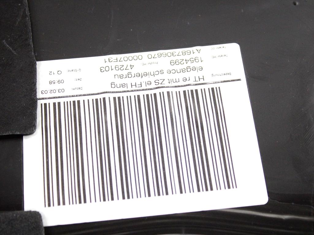 A1687307070 PANNELLO INTERNO PORTA POSTERIORE DESTRA MERCEDES CLASSE A 160 W168 LUNGA 1.6 B 75KW 5M 5P (2003) RICAMBIO USATO 