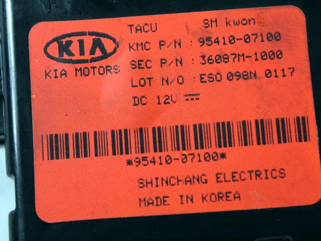 39110-02MB0 KIT ACCENSIONE AVVIAMENTO KIA PICANTO 1.0 B 46KW 5M 5P (2009) RICAMBIO USATO CON CENTRALINA MOTORE, BLOCCHETTI ACCENSIONE APERTURA CON DOPPIA CHIAVE 95420-2L700 95410-07100