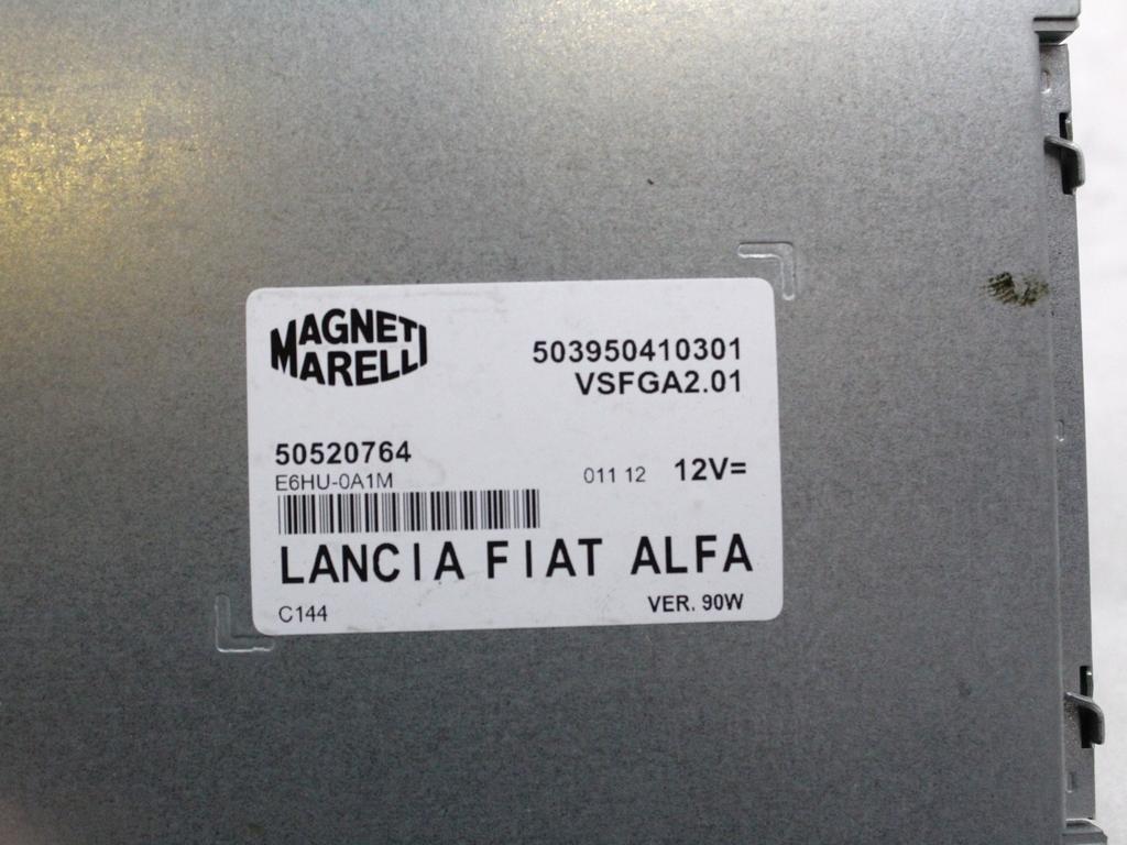50520764 CENTRALINA AUTORADIO FIAT 500 1.2 B 51KW 5M 3P (2012) RICAMBIO USATO 