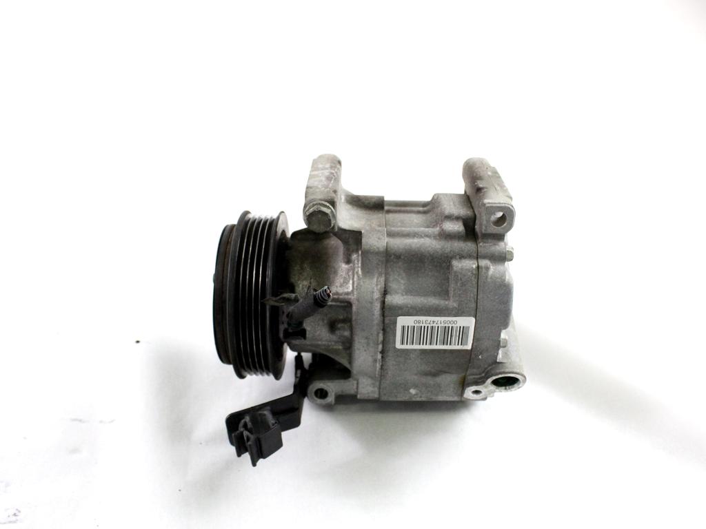 51747318 COMPRESSORE CLIMATIZZATORE CLIMA A/C FIAT 500 1.2 B 51KW 5M 3P (2013) RICAMBIO USATO 5A7875200