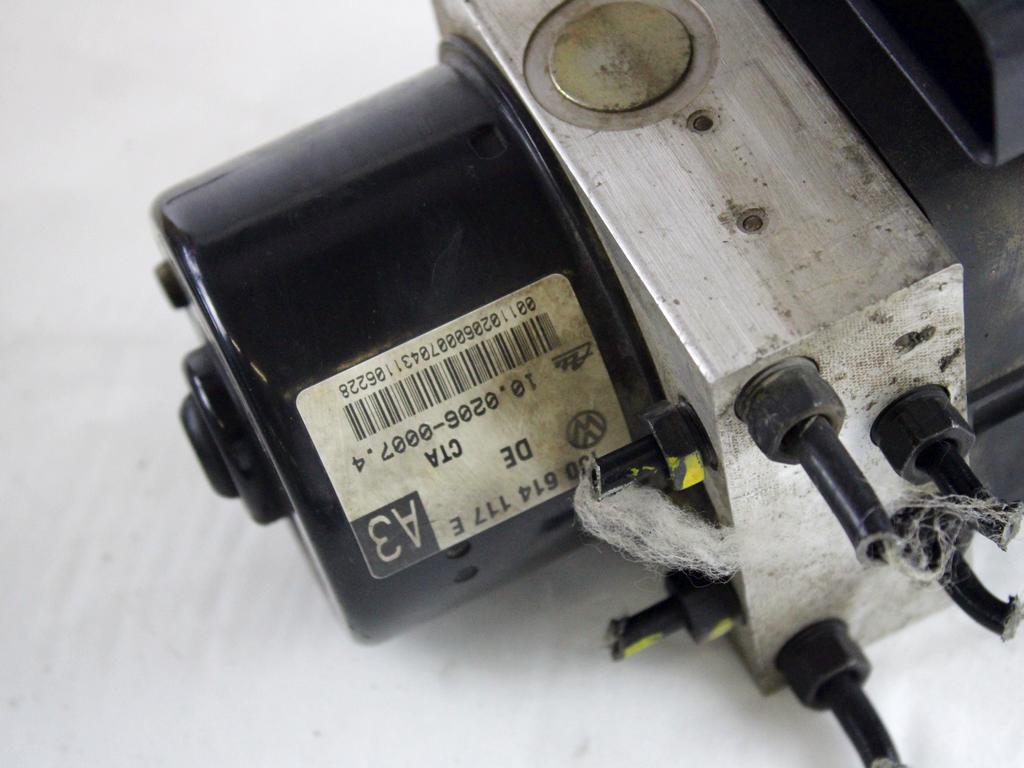 1J0614117E CENTRALINA POMPA AGGRGEATO ABS SKODA OCTAVIA SW 2.0 B 85KW 5M 5P (2001) RICAMBIO USATO 10.0206-0007.4