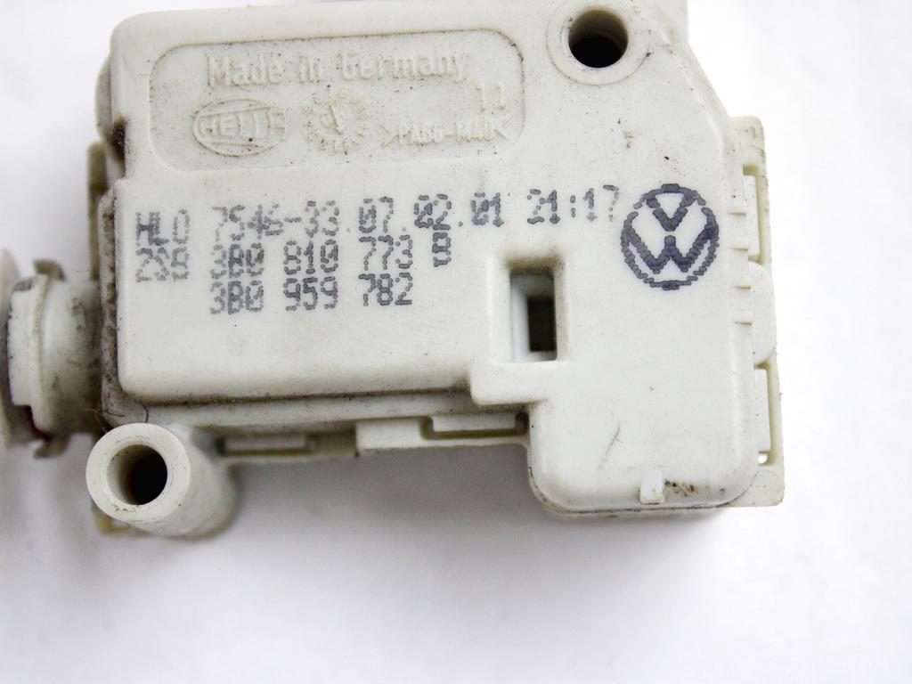 3B0810773B MOTORINO ATTUATORE CHIUSURA SPORTELLO CARBURANTE SKODA OCTAVIA SW 2.0 B 85KW 5M 5P (2001) RICAMBIO USATO