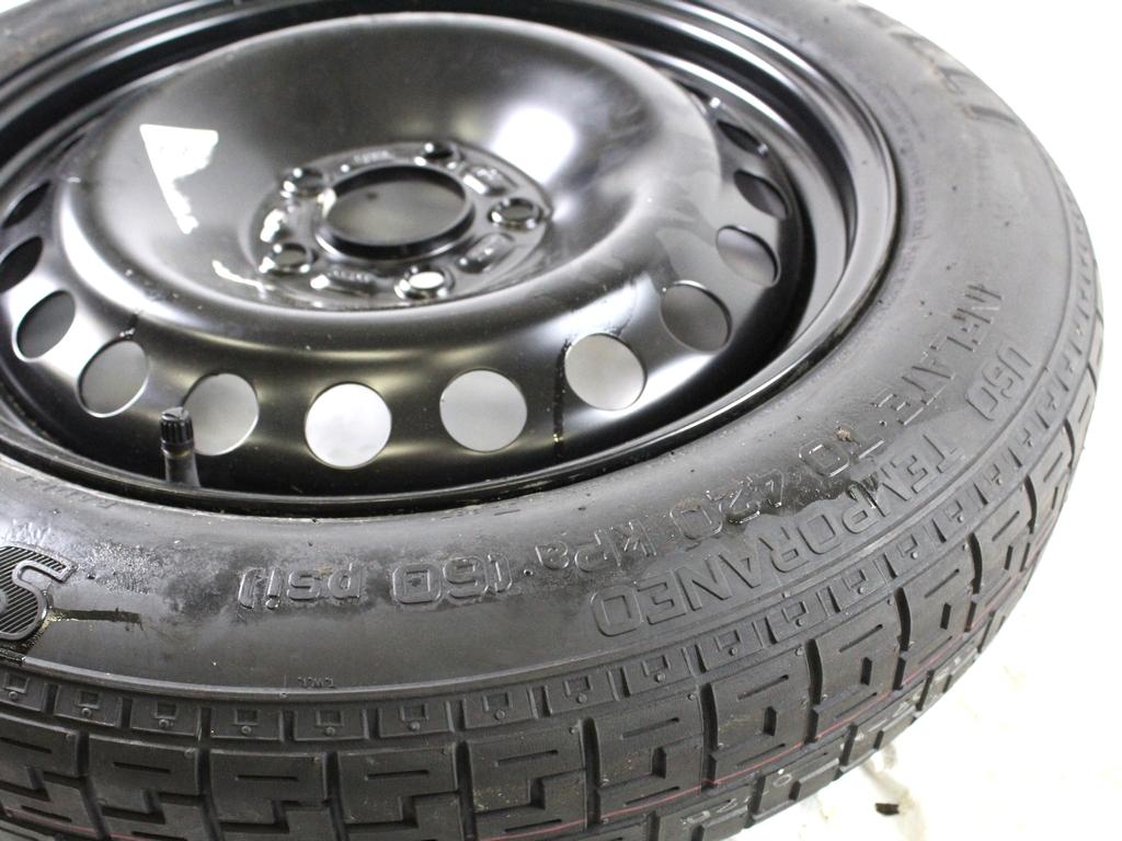 30683913 RUOTINO DI SCORTA PIRELLI T125/85 R16 99M VOLVO C30 1.6 D 80KW 5M 3P (2007) RICAMBIO USATO CON CERCHIO IN FERRO DA 16 POLLICI 5 FORI 4.00BX16 ET 25 INTERASSE 5X108