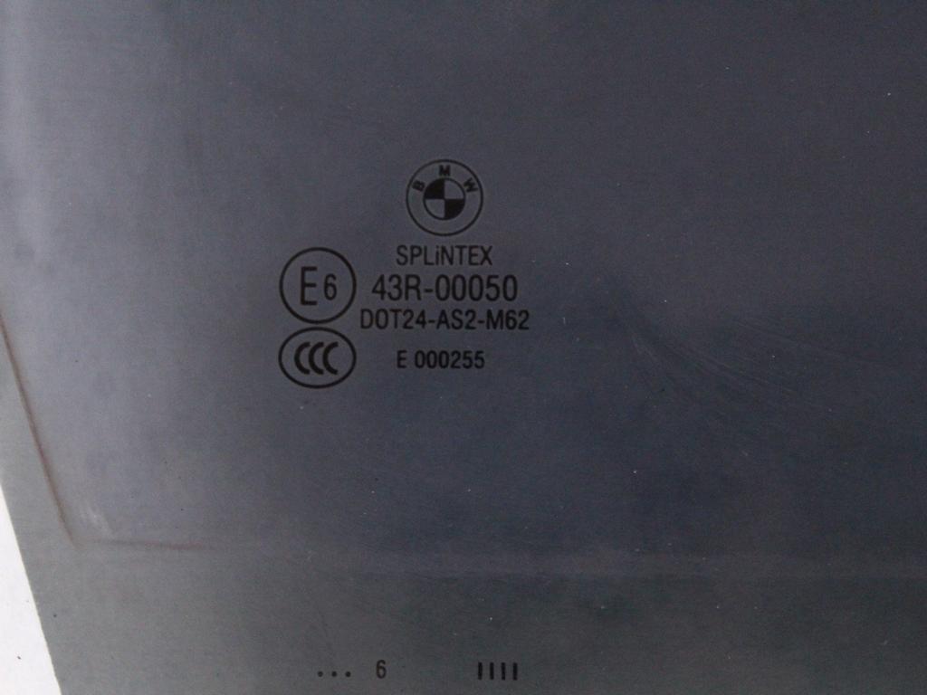 51337110634 VETRO SCENDENTE PORTA ANTERIORE DESTRA OSCURATO CON PELLICOLA BMW SERIE 5 520D E61 SW RHD 2.0 D 120KW 6M 5P (2006) RICAMBIO USATO