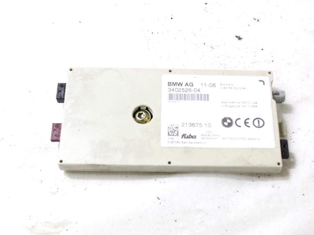 3402526 CENTALINA AMPLIFICATORE ANTENNA BMW X3 E83 2.0 D 4X4 110KW 6M 5P (2007) RICAMBIO USATO