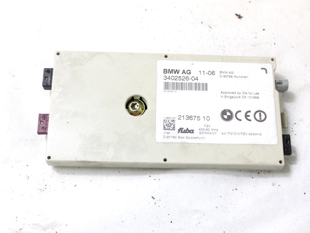 3402526 CENTALINA AMPLIFICATORE ANTENNA BMW X3 E83 2.0 D 4X4 110KW 6M 5P (2007) RICAMBIO USATO