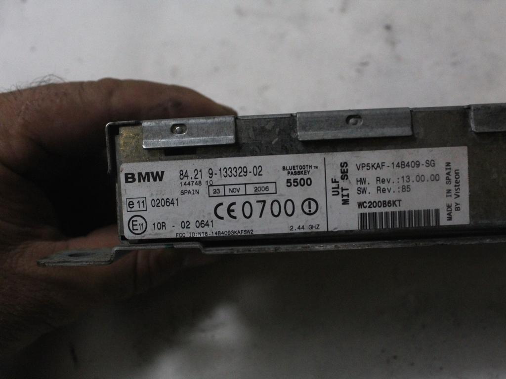 84219133329 CENTRALINA MODULO TELEFONO BLUETOOTH BMW X3 E83 2.0 D 4X4 110KW 6M 5P (2007) RICAMBIO USATO