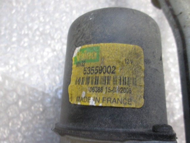 MOTORCEK PREDNJIH BRISALCEV OEM N. 00006401F4 ORIGINAL REZERVNI DEL CITROEN C3 / PLURIEL MK1R (09/2005 - 11/2010) BENZINA LETNIK 2006