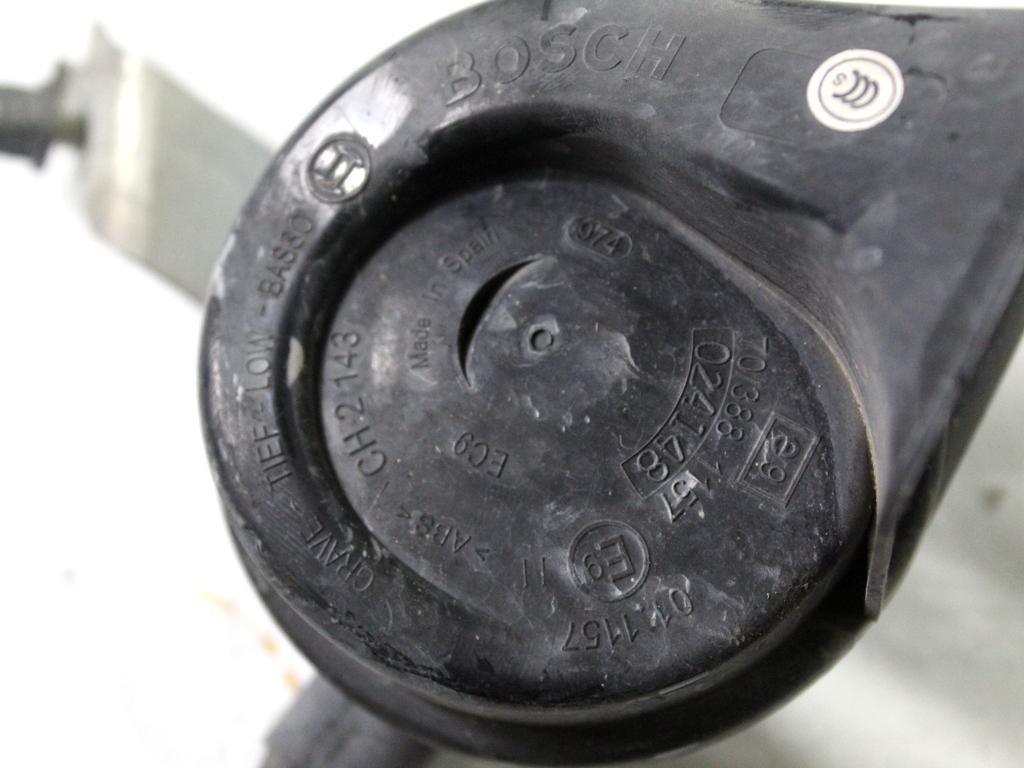 61337195894 TROMBA CLACSON TONO BASSO BMW X3 E83 2.0 D 4X4 110KW 6M 5P (2007) RICAMBIO USATO