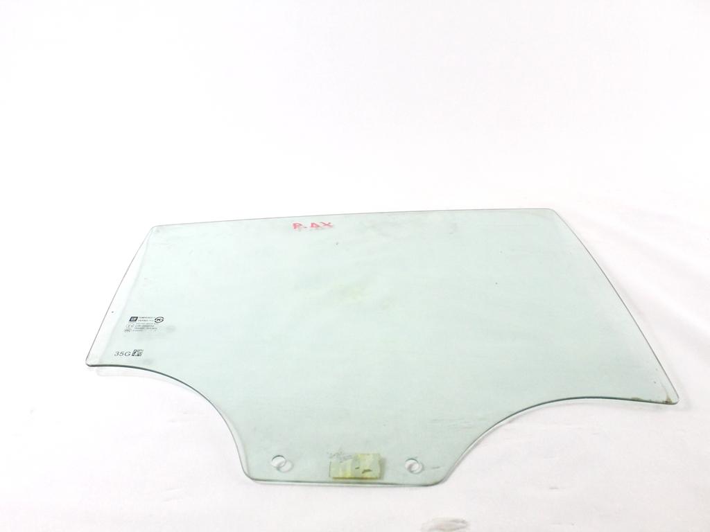 95215893 VETRO SCENDENTE PORTA POSTERIORE DESTRA CHEVROLET SPARK 1.0 B 50KW 5M 5P (2013) RICAMBIO USATO