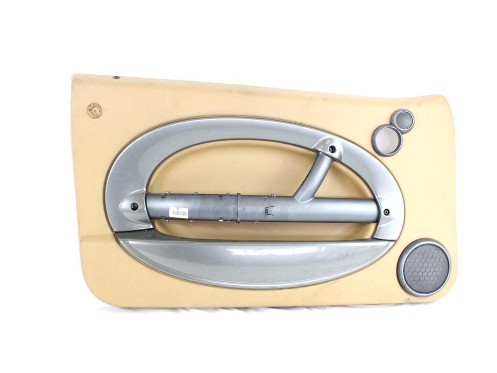 51417141275 PANNELLO INTERNO PORTA ANTERIORE SINISTRA CON RIVESTIMENTO IN PELLE MINI COOPER R50 1.6 B 85KW 5M 3P (2006) RICAMBIO USATO