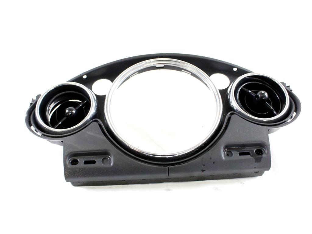51459141918 MASCHERINA RIVESTIMENTO CRUSCOTTO CENTRALE MINI COOPER R50 1.6 B 85KW 5M 3P (2006) RICAMBIO USATO CON BOCCHETTE AERAZIONE CENTRALI 51450770079