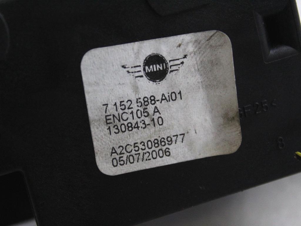 7152588 MOTORINO APERTURA CHIUSURA SPORTELLO CARBURANTE MINI COOPER R50 1.6 B 85KW 5M 3P (2006) RICAMBIO USATO