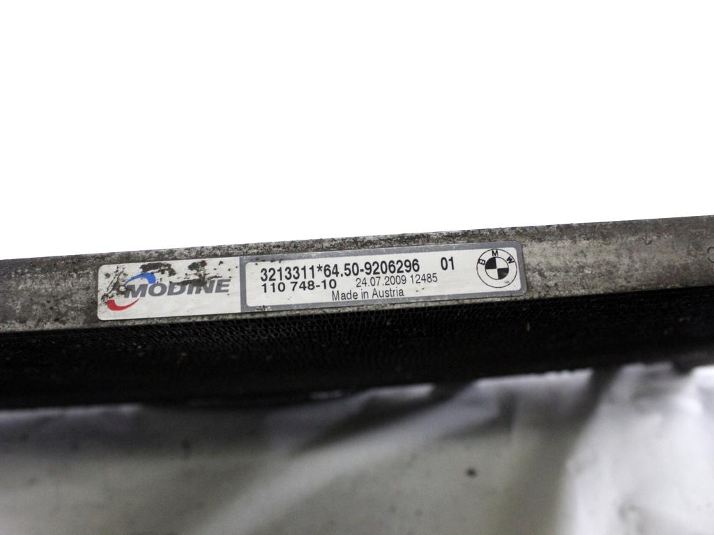 64509206296 CONDENSATORE RADIATORE CLIMATIZZATORE CLIMA A/C BMW SERIE 3 318 D E91 SW 2.0 D 105KW 6M 5P (2009) RICAMBIO USATO