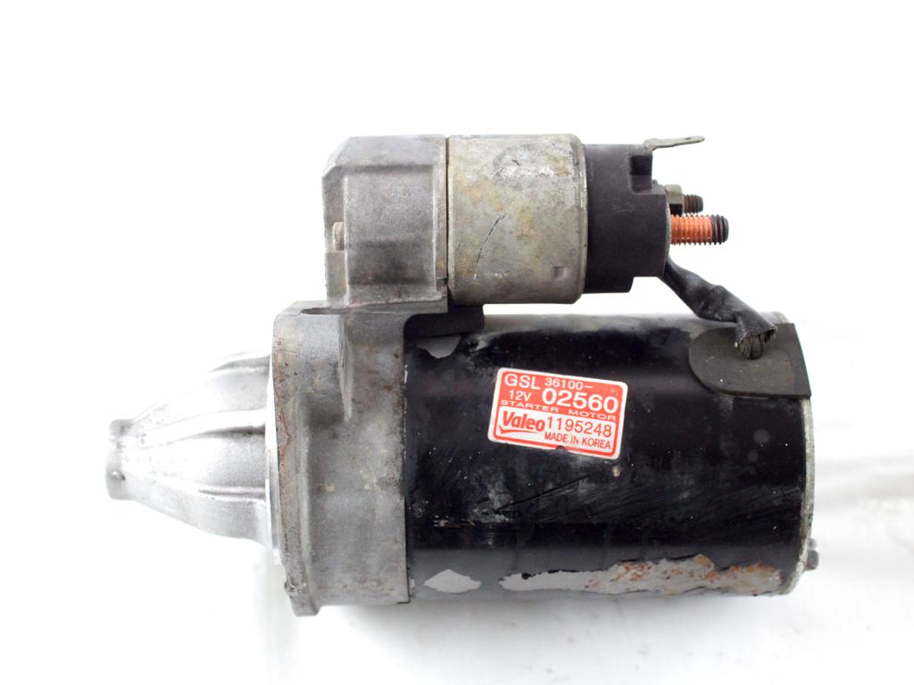 36100-02560 MOTORINO AVVIAMENTO HYUNDAI I10 1.1 G 48KW 5M 5P (2010) RICAMBIO USATO