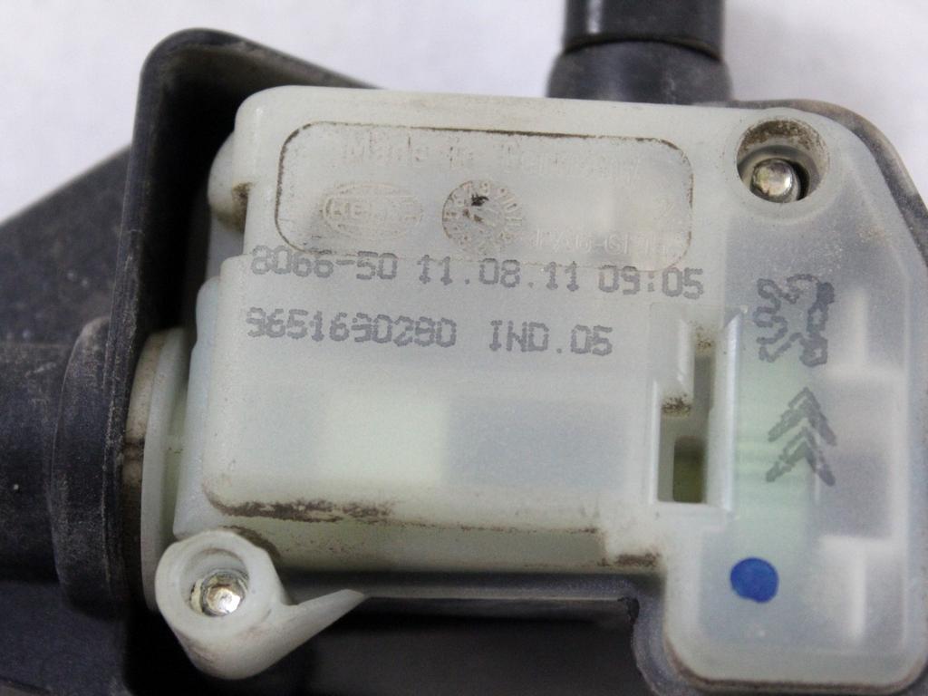 9651690280 MOTORINO APERTURA CHIUSURA SPORTELLO CARBURANTE CITROEN C4 1.6 D 82KW 6M 5P (2012) RICAMBIO USATO