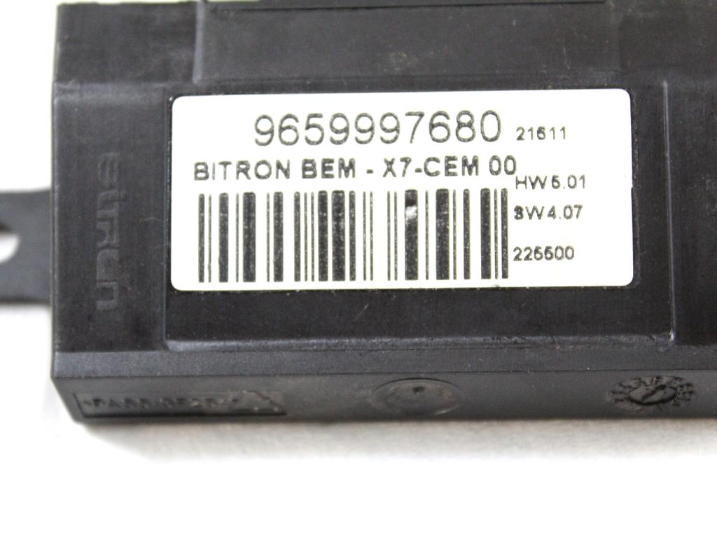 9659997680 CENTRALINA PORTA ANTERIORE DESTRA CITROEN C4 1.6 D 82KW 6M 5P (2012) RICAMBIO USATO