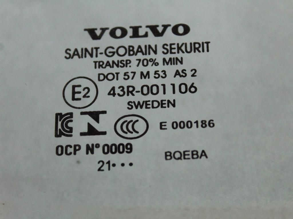 32244972 VETRO SCENDENTE PORTA ANTERIORE DESTRA VOLVO XC90 2.0 I 4X4 173KW AUT 5P (2021) RICAMBIO USATO