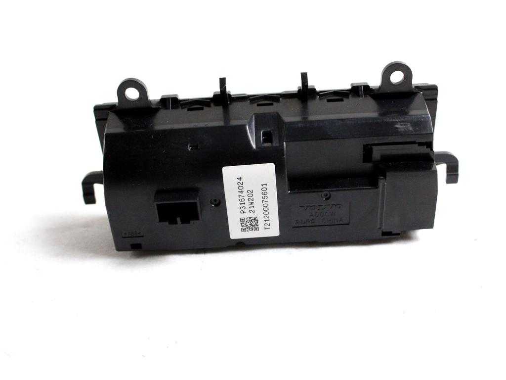 31674024 CENTRALINA GRUPPO DI COMANDO CLIMATIZZATORE CLIMA A/C AUTOMATICO POSTERIORE VOLVO XC90 2.0 I 4X4 173KW AUT 5P (2021) RICAMBIO USATO