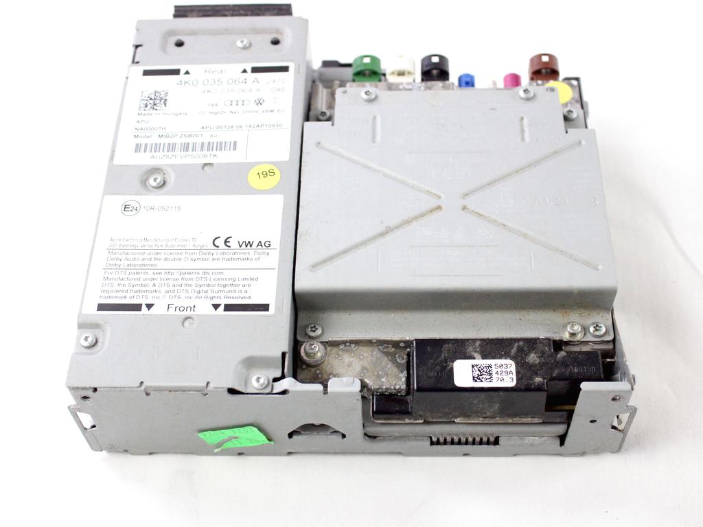4K0035064A CENTRALINA MULTIMEDIALE SISTEMA DI NAVIGAZIONE SATELLIATRE AUDI A7 C8 3.0 I 210KW 4X4 5P AUT (2019) RICAMBIO USATO