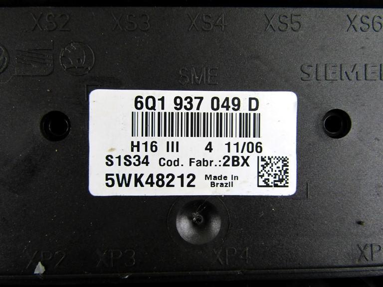 045906019BN KIT ACCENSIONE AVVIAMENTO VOLKSWAGEN FOX 1.4 D 51KW 5M 3P (2007) RICAMBIO USATO CON CENTRALINA MOTORE, BLOCCHETTI ACCENSIONE APERTURA CON DOPPIA CHIAVE, QUADRO STRUMENTI 6Q1937049D 4B0905851N 5Z0920820Q