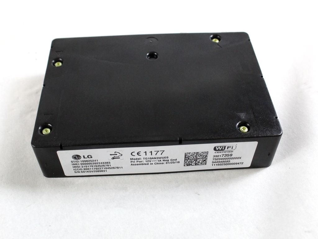 39017359 CENTRALINA MODULO WIFI HOTSPOT OPEL ASTRA K SW 1.6 D 81KW 6M 5P (2016) RICAMBIO USATO 
