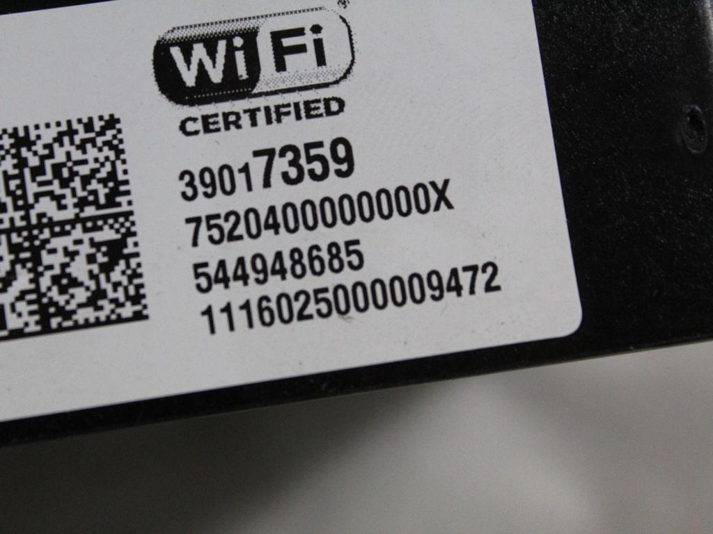 39017359 CENTRALINA MODULO WIFI HOTSPOT OPEL ASTRA K SW 1.6 D 81KW 6M 5P (2016) RICAMBIO USATO 