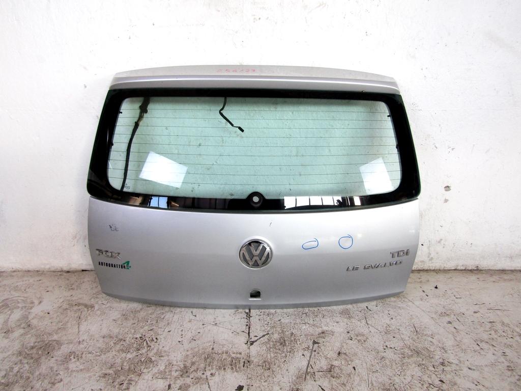 5Z6827025D PORTELLONE COFANO POSTERIORE BAULE VOLKSWAGEN FOX 1.4 D 51KW 5M 3P (2007) RICAMBIO USATO CON LUNOTTO, AMMACCATO