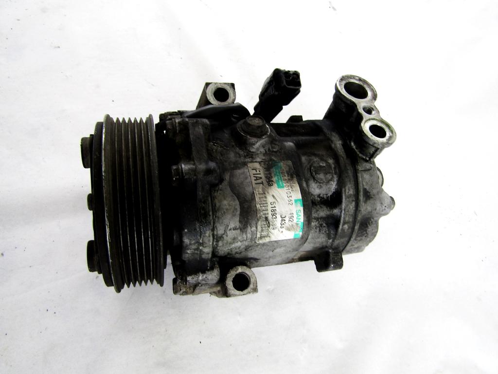 51893889 COMPRESSORE CLIMATIZZATORE CLIMA A/C FIAT PUNTO 1.3 D 55KW 5M 5P (2014) RICAMBIO USATO