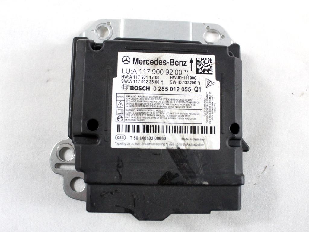A1179009200 CENTRALINA AIRBAG MERCEDES CLASSE A 180 W176 1.5 D 80KW 6M 5P (2014) RICAMBIO USATO