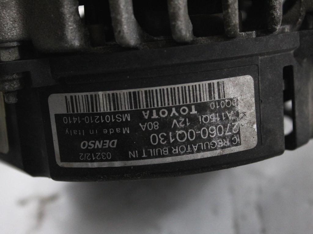 27060-0Q130 ALTERNATORE CITROEN C1 1.0 B 50KW 5M 5P (2012) RICAMBIO USATO