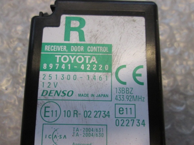 RACUNALNIK VRAT IN STEKEL OEM N. 2513001461 ORIGINAL REZERVNI DEL TOYOTA RAV 4 A3 MK3 (2006 - 03/2009) DIESEL LETNIK 2006