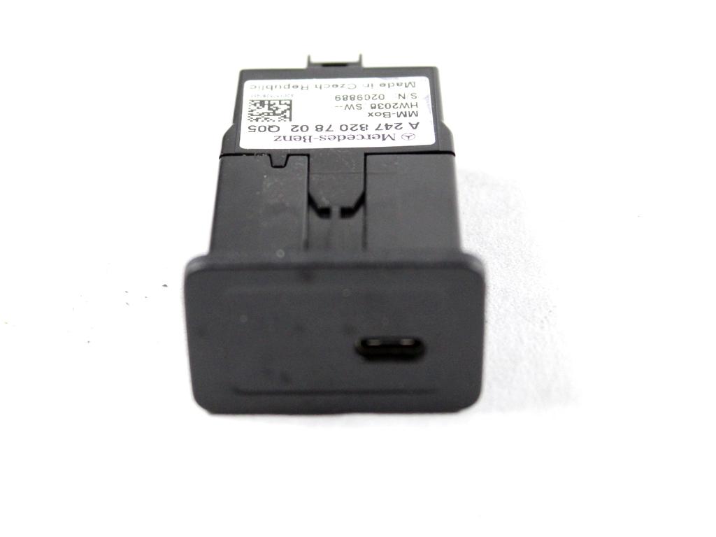 A2478207802 PORTA INGRESSO USB-C MERCEDES CLASSE A 180 W177 2.0 D 85KW AUT 5P (2022) RICAMBIO USATO