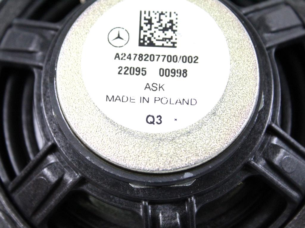 A2478207700 CASSA ALTOPARLANTE CRUSCOTTO MERCEDES CLASSE A 180 W177 2.0 D 85KW AUT 5P (2022) RICAMBIO USATO