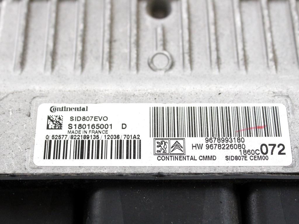 9678993180 KIT ACCENSIONE AVVIAMENTO CITROEN C4 AIRCROSS 1.6 D 4X4 84KW 6M 5P (2012) RICAMBIO USATO CON CENTRALINA MOTORE, QUADRO STRUMENTI, BLOCCHETTI ACCENSIONE APERTURA CON CHIAVE 9678226080 8670A057 8637A644 8100B838 8610A124