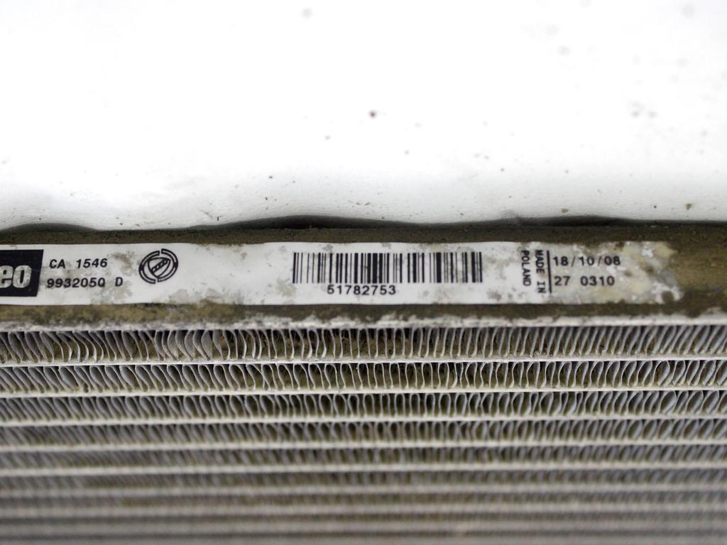 51782753 CONDENSATORE RADIATORE CLIMATIZZATORE CLIMA A/C FIAT PANDA 1.2 M 44KW 5M 5P (2008) RICAMBIO USATO