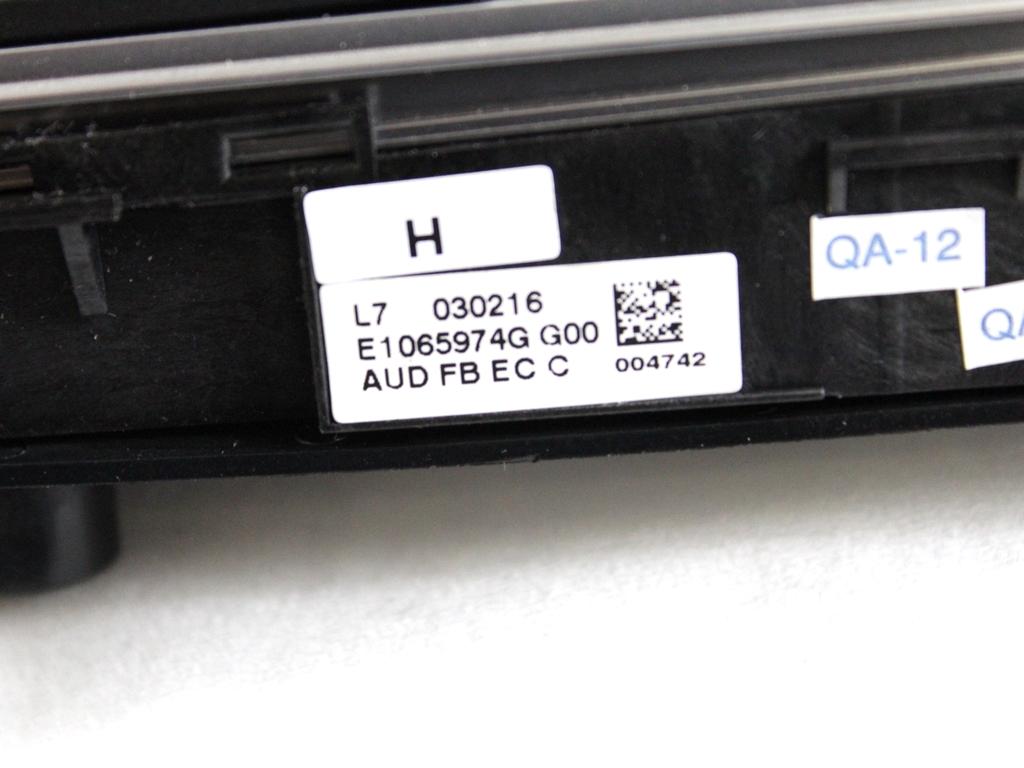 61316814187 GRUPPO DI COMANDO AUTORADIO BMW SERIE 3 320D F31 LCI SW 2.0 D 4X4 140KW AUT 5P (2016) RICAMBIO USATO