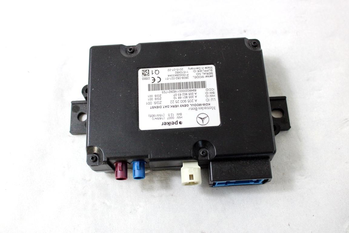A2059002522 CENTRALINA MODULO INTERFACCIA TELEFONO MERCEDES CLASSE C 220 C205 2.2 D 125KW AUT 2P (2016) RICAMBIO USATO