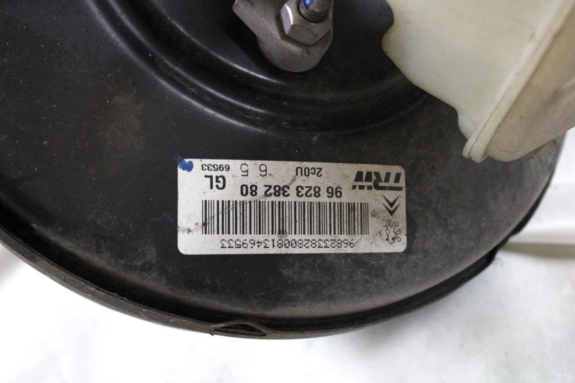 9682338280 SERVOFRENO CITROEN C3 1.1 B 44KW 5M 5P (2008) RICAMBIO USATO CON POMPA COMANDO FRENI CILINDRO MAESTRO E VASCHETTA