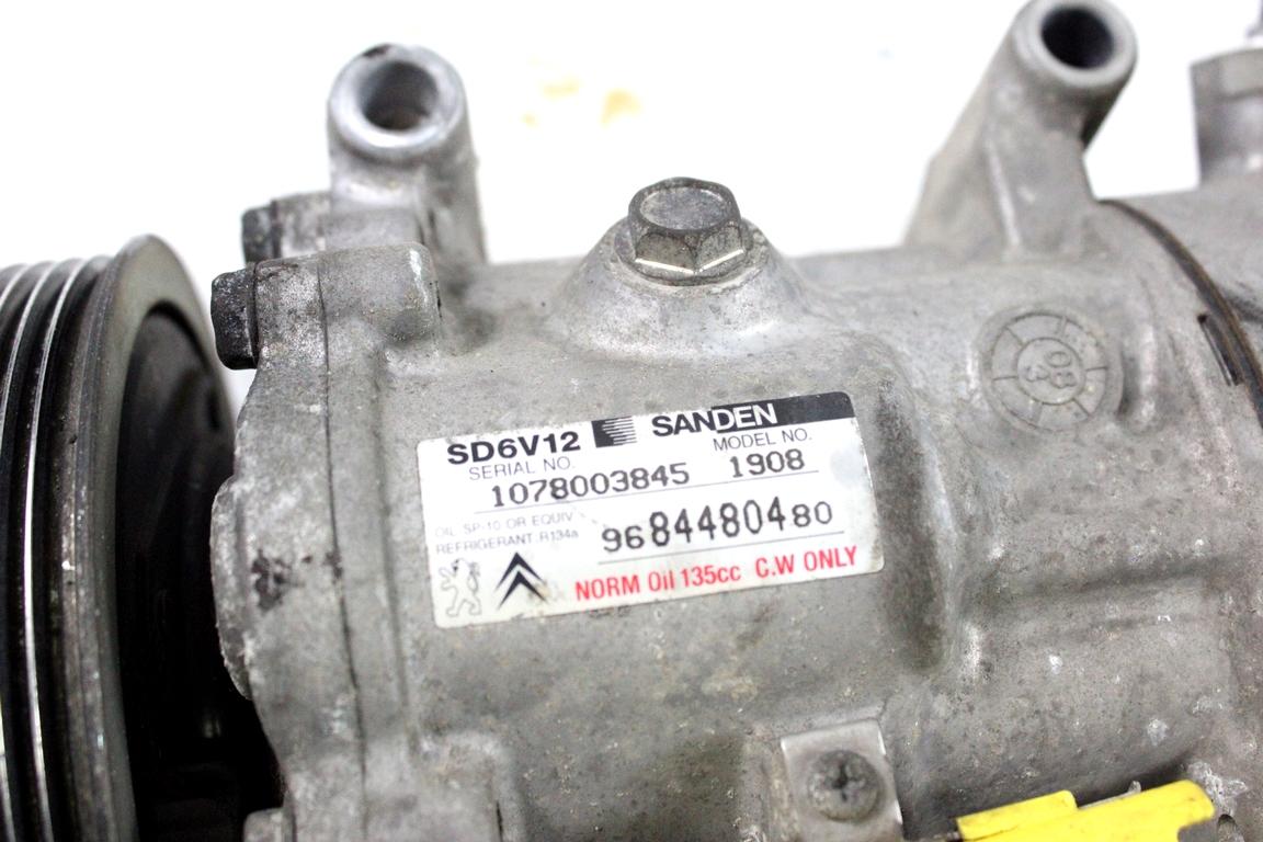 9684480480 COMPRESSORE CLIMATIZZATORE CLIMA A/C CITROEN C3 1.1 B 44KW 5M 5P (2008) RICAMBIO USATO