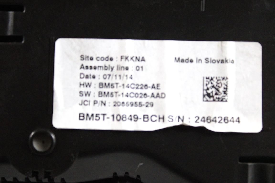 AV61-12A650-BYB KIT ACCENSIONE AVVIAMENTO FORD GRAND C-MAX 1.6 D 85KW 6M 5P (2015) RICAMBIO USATO CON CENTRALINA MOTORE, QUADRO STRUMENTI CONTACHILOMETRI, BLOCCHETTI ACCENSIONE APERTURA CON CHIAVE F1FT-14A073-BB 3M51-3F880-AE 6E5T-15607-CA BM5T-10849-BCH